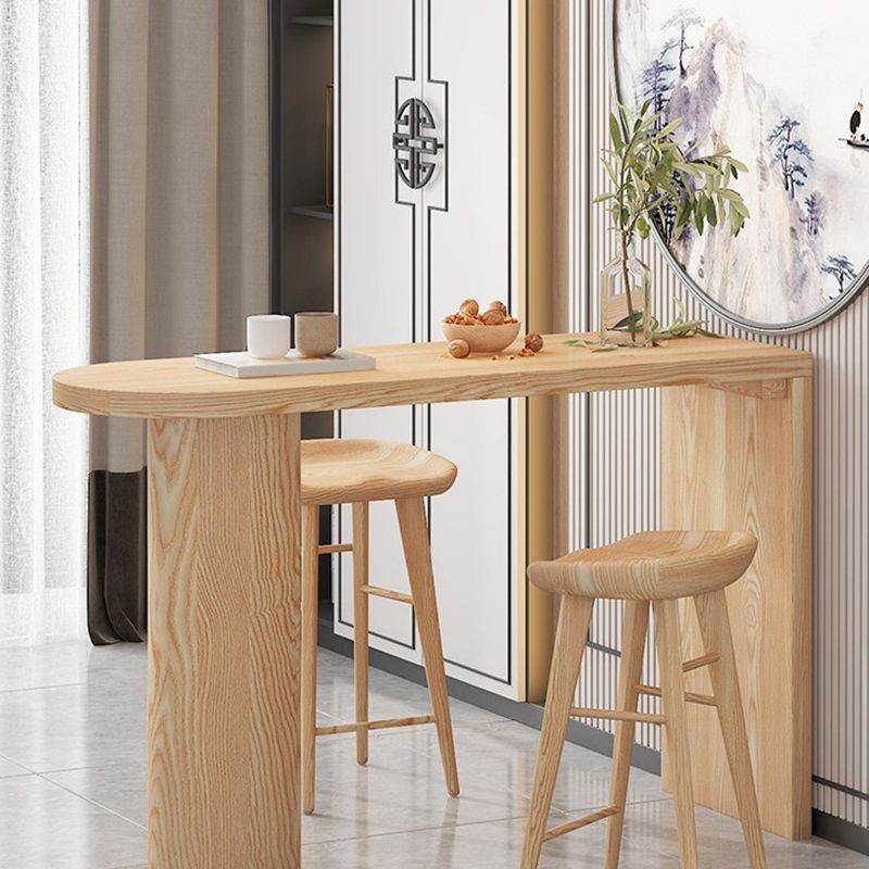 Modern Wood Bar Counter Table Freeform Bar Counter Table for Home Use