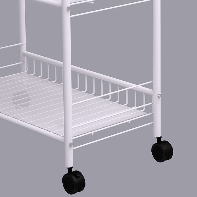 Contemporary Open Back Bookcase Metal Standard Bookshelf with Shelves