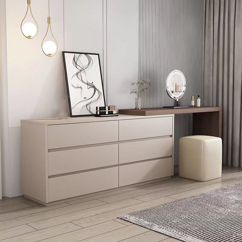 15" Wide Contemporary Make-up Vanity White Wooden Dressing Table