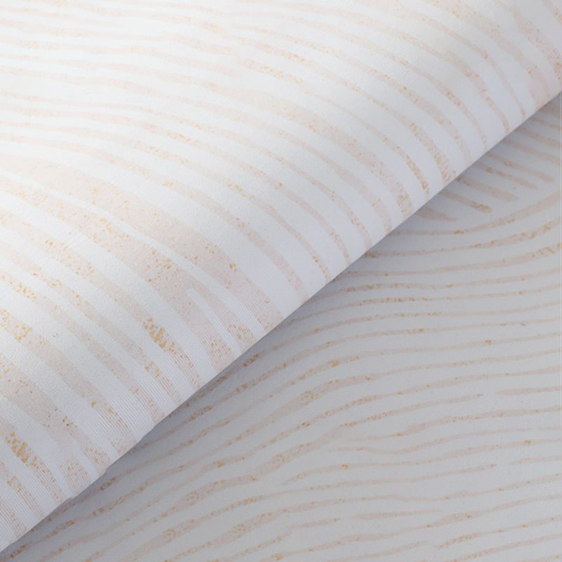 Modern Simple Stripe Rug Apricot Tone Polyester Carpet Stain Resistant Indoor Rug for Home Decoration