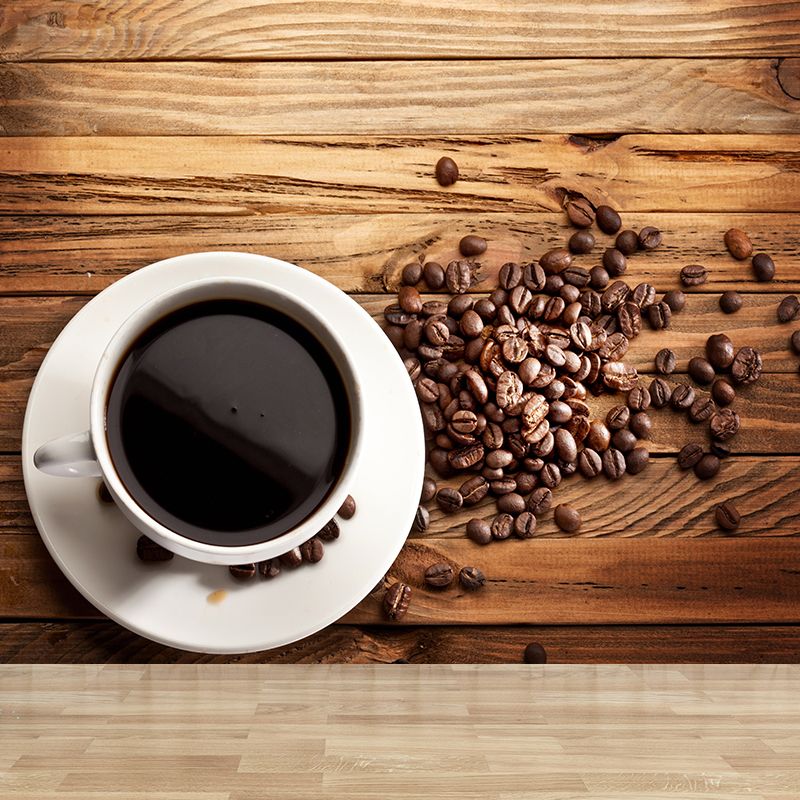 Soft Color Coffee Wall Mural Eco-friendly Modernism Commercial Use Wall Decoration