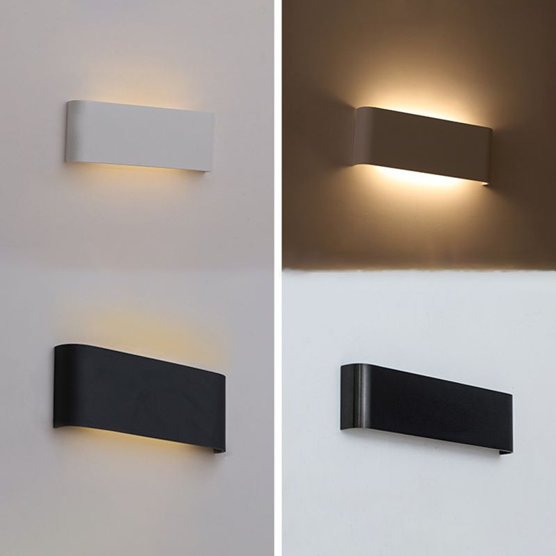 Modern Luxury Simple StyleLine Shade Wall Sconce Metal 1 Light Sconces for Bedroom