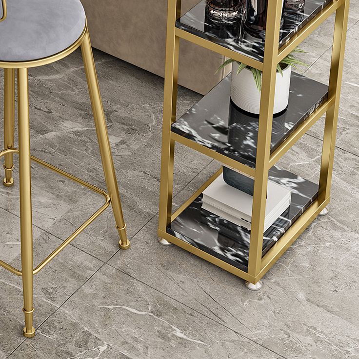 Glam Pub Table Rectangle Bar Height Bar Table for Living Room