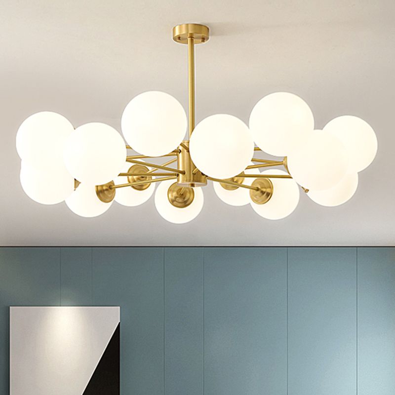 Metal Chandelier Light Fixtures Multi-Head Suspension Pendant Lamps for Living Room