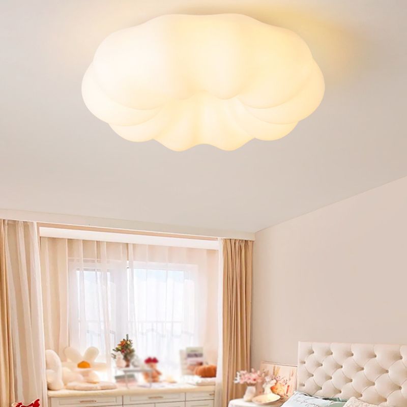 Contemporary White Ceiling Light LED Flush Mount Lighting for Hallway Kitchen
