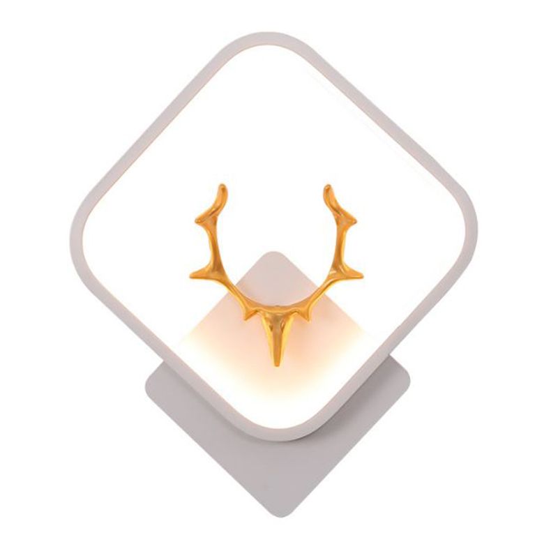 1 Light Unique Shape Wall Mounted Light Modern Sconce Light Fixture for Living Room
