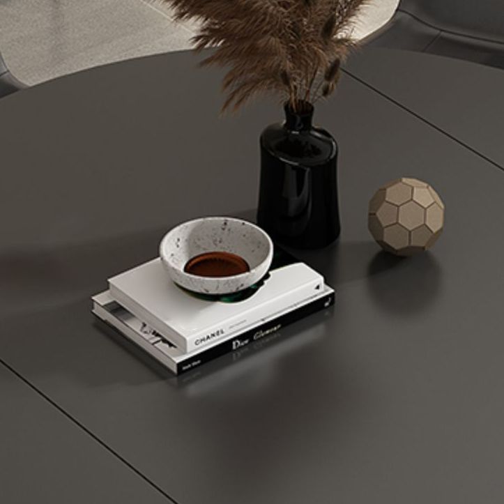 Juego de comedor contemporáneo plegable con muebles de mesa formal de piedra sinterizada