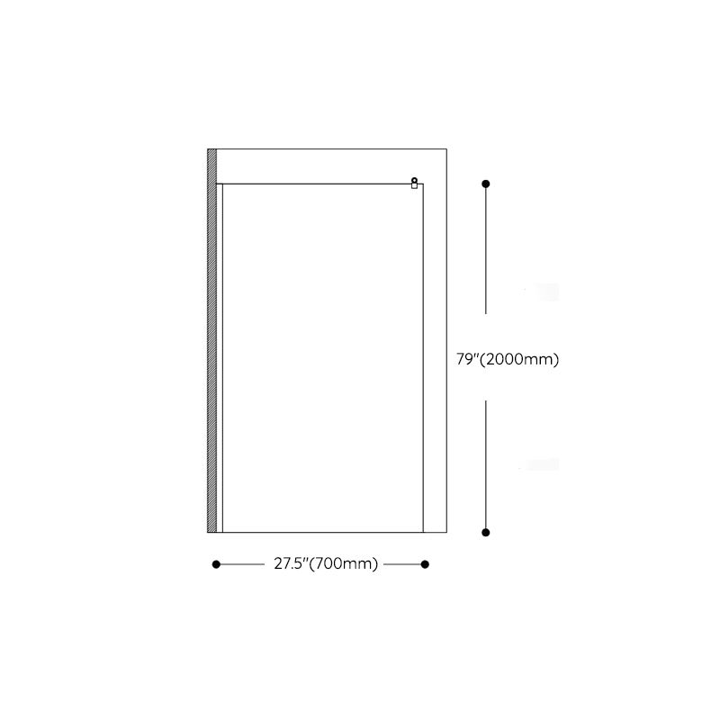 Tempered Glass Transparent Alcove Shower Enclosure with Header