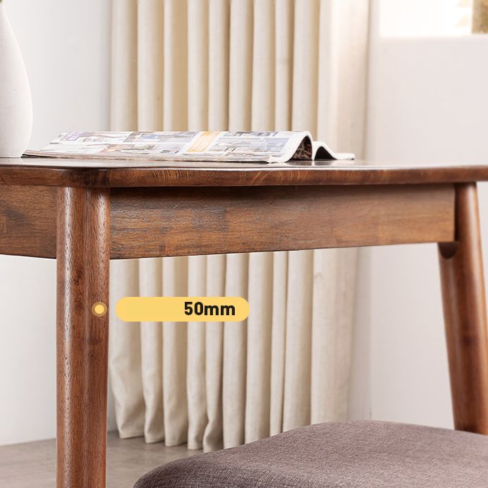 Modern Style Rectangle Dining Room Table Set Solid Wood Top Dinette Set with 4 Legs Table