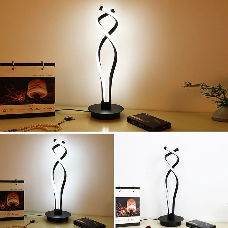 Eenvoudstijl tafel licht metalen slaapkamer led nachttafel lamp