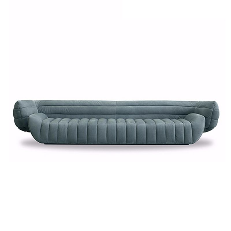 Transitional Modern Biscuit Back Sofa 23.62"High Velvet Tuxedo Arm Chesterfield Sofa