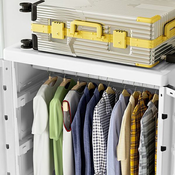 Plastic Wardrobe Cabinet Contemporary Wardrobe Armoire with Legs