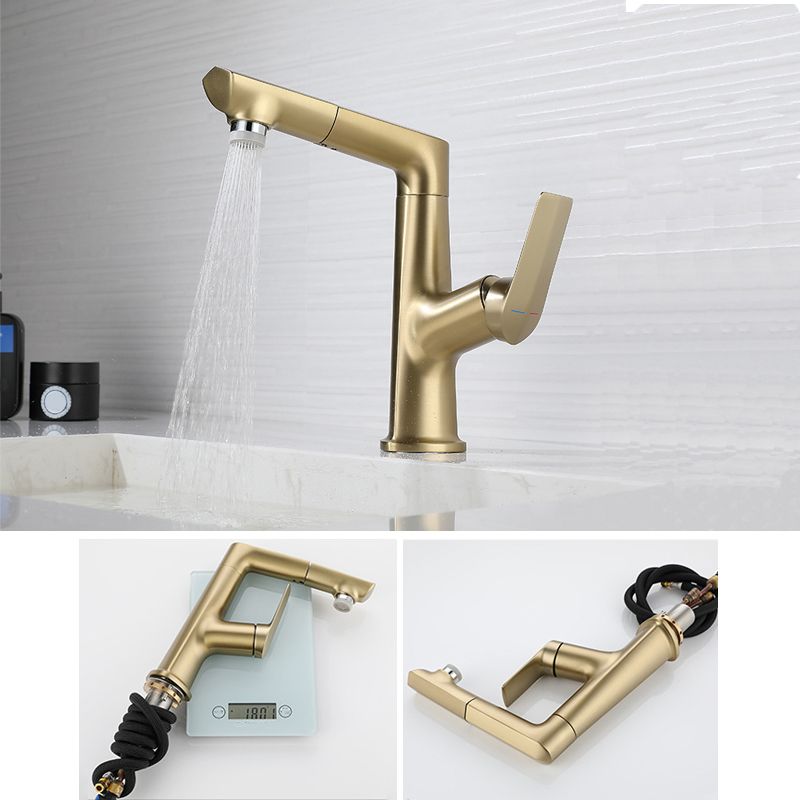 Centerset Lavatory Faucet Glam Style Faucet with Single Lever Handle