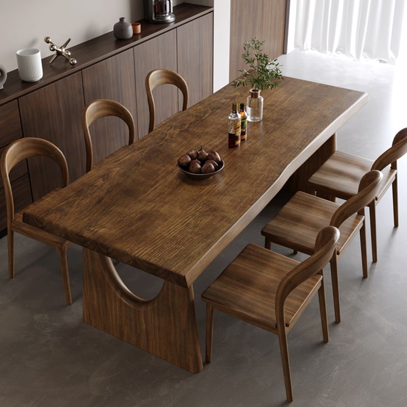 Modern Style Rectangle Dining Table Solid Wood Dining Table for Dining Room