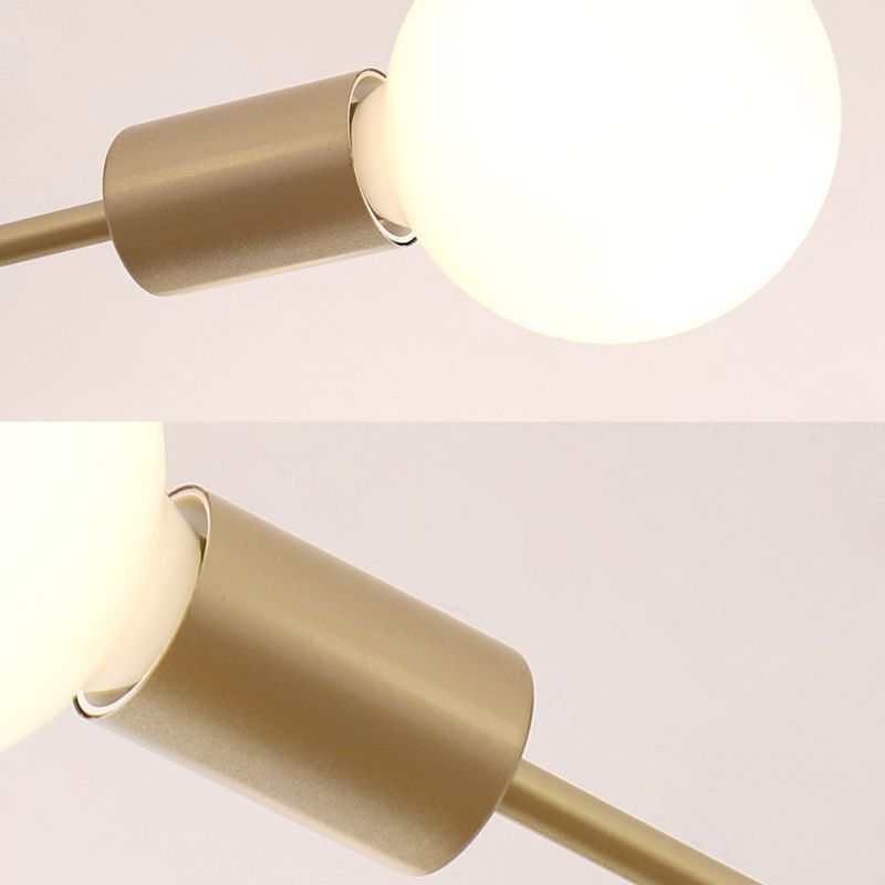 Bulb Bulb Sputnik SEMI FLUSH Monte in ferro battuto in stile industriale Luce a soffitto in metallo per soggiorno