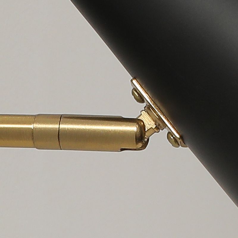 Single Black Modernism Wall Mounted Sconce Iron Wall Light Bedroom