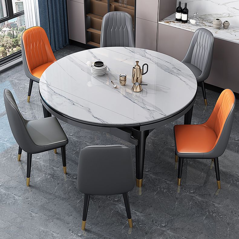 Modern Style Stone Furniture 5/7/9 Pcs 4 Legs Table with Armless Chair