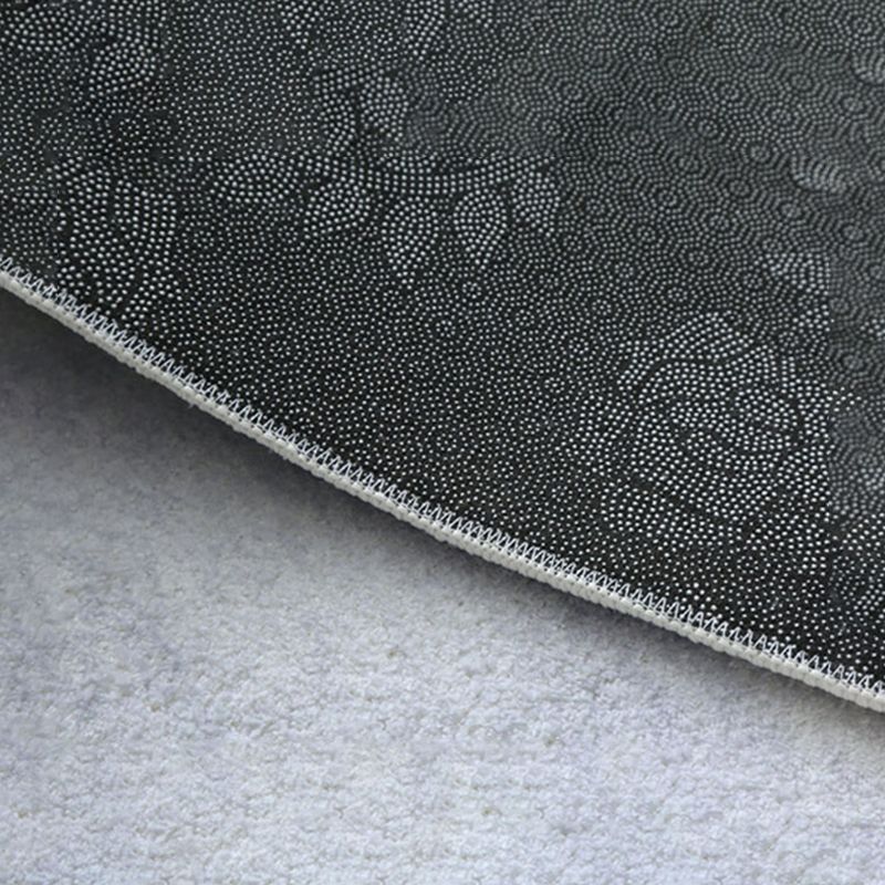 Donkergrijs modern tapijten polyester patroon tapijt wasbaar binnen tapijt voor woningdecoratie