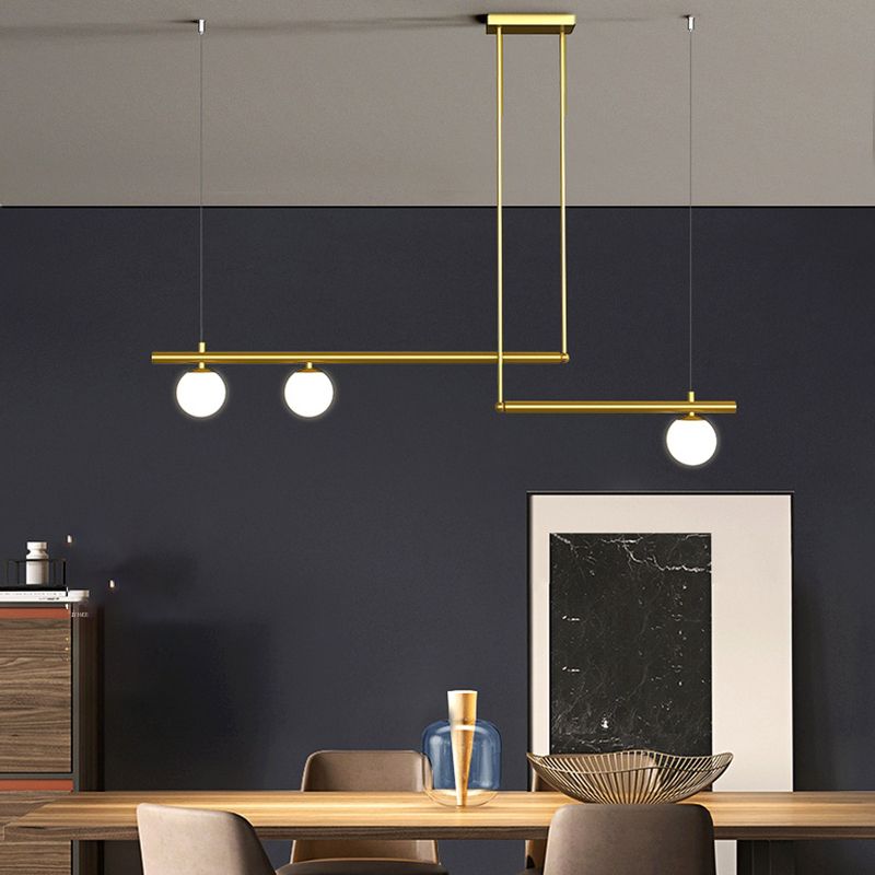 Moderne Stil sphärischer Anhänger Lichter weiße Glashängeanhänger Lichter