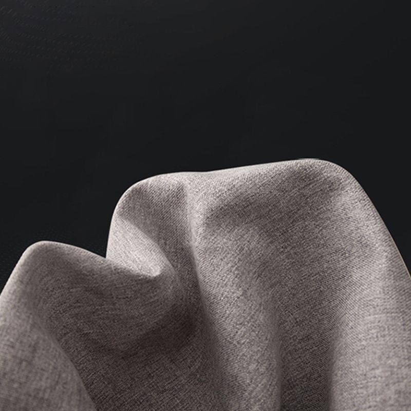 Slipcovered 4-seater Sectional Square Arm Sectional with 4 Pillows