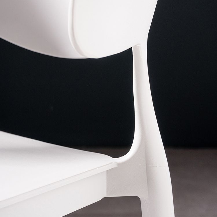 30 inch Plastic Scandinavian Armless Stool Low Back Bar Stool for Kitchen