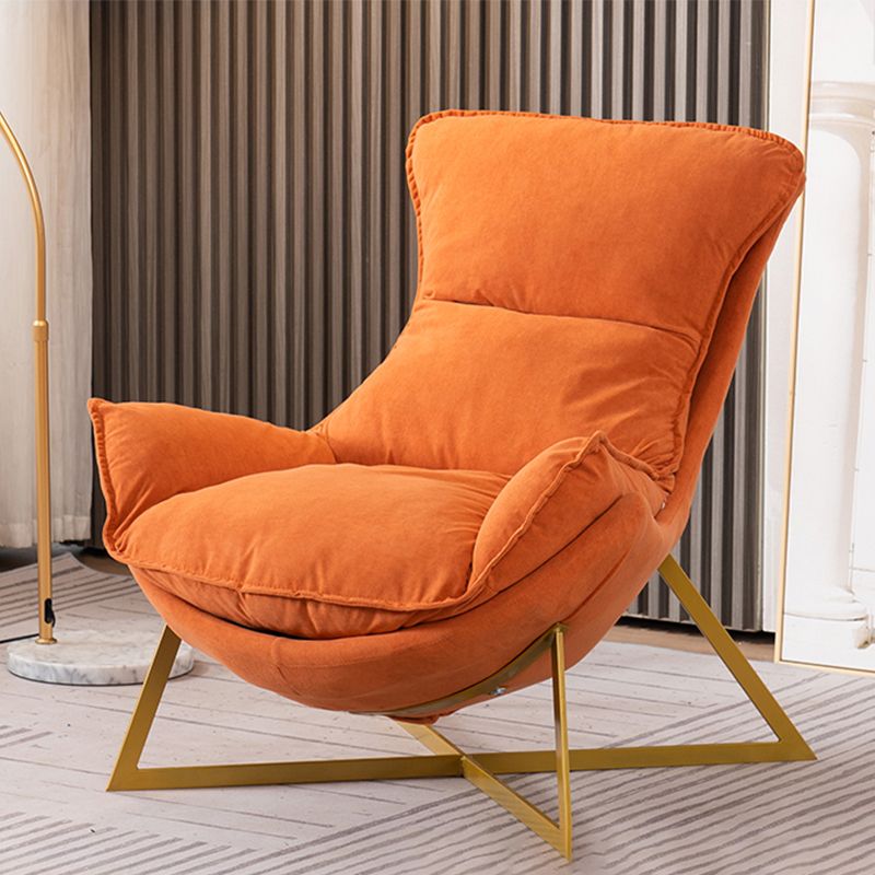 Glam Cross Side Chair Armless Gold Base Side Chair for Living Room