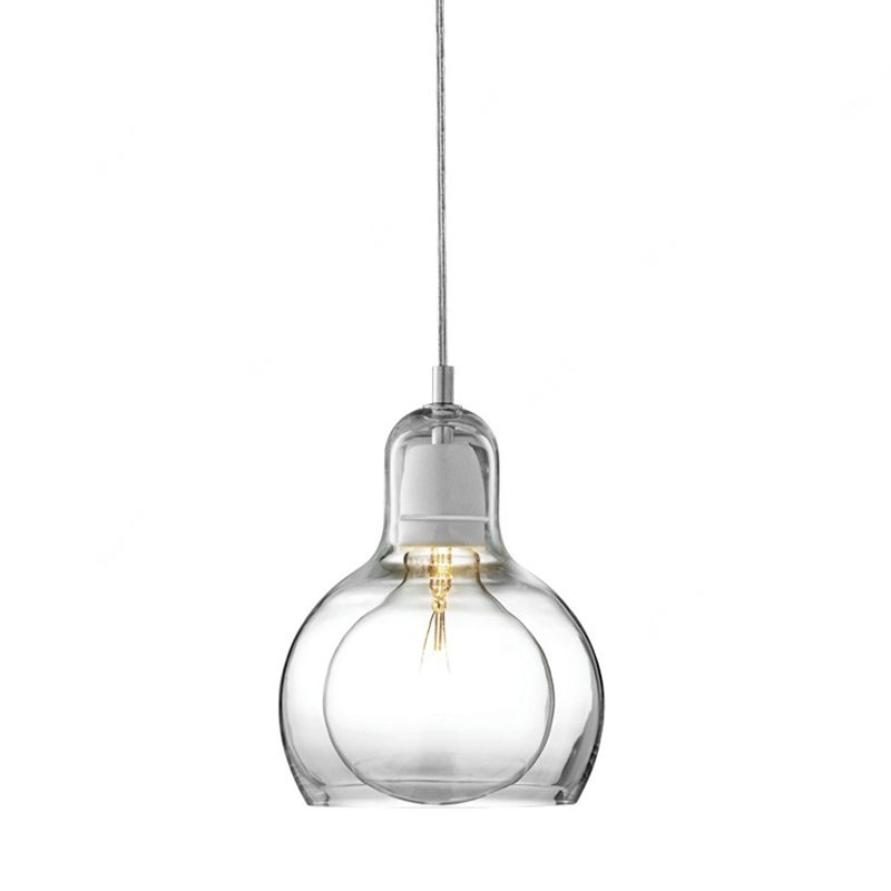 Nordic Style Bulb Pendant Lighting Fixture Glass Dinning Room Ceiling Pendant Light