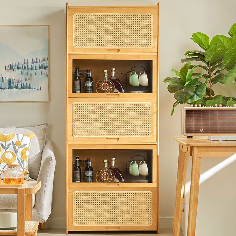 Minimalistic Solid Wood Accent Cabinet Rectangle Storage Cabinet