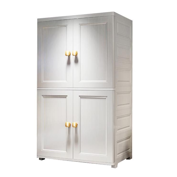 Plastic Wardrobe Armoire Contemporary Hinged Wardrobe Cabinet