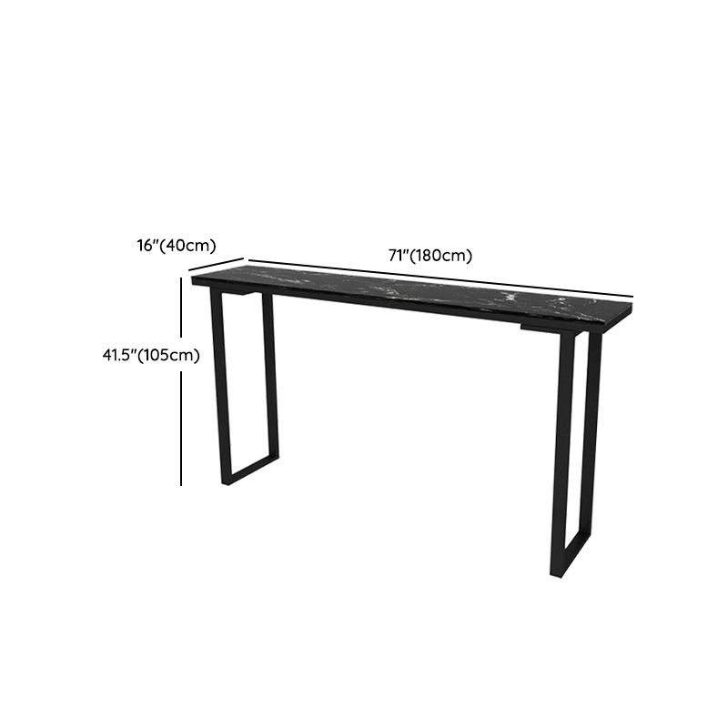 Modern Bar Table Set 1/4/7 Pieces Faux Marble Counter Table with Upholstered Stools