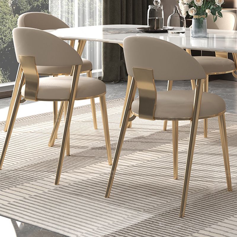 Contemporary 1/4/5/7 Pieces Furniture Stone Rectangle Dining Table Set in White