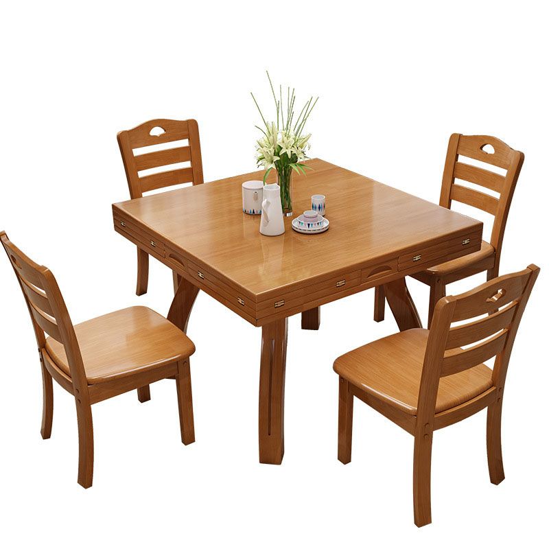Solid Wood Dining Table Extendable Dining Table for Dining Room