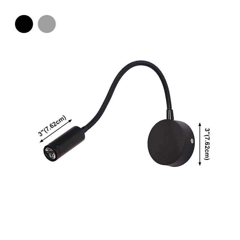 Moderner Stil Geometrischer Wandmontagelampe Metall 1 Leichte Leseblampe