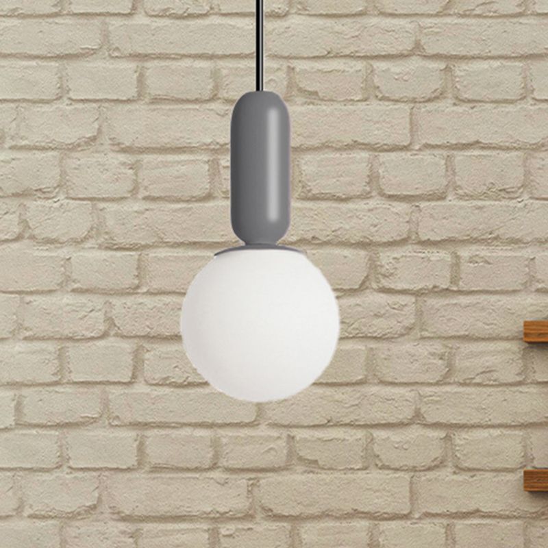 Nordic Elemy Bare Bulbe Pendant Light 1 Head Hanging Lampe for Study Room Bedroom
