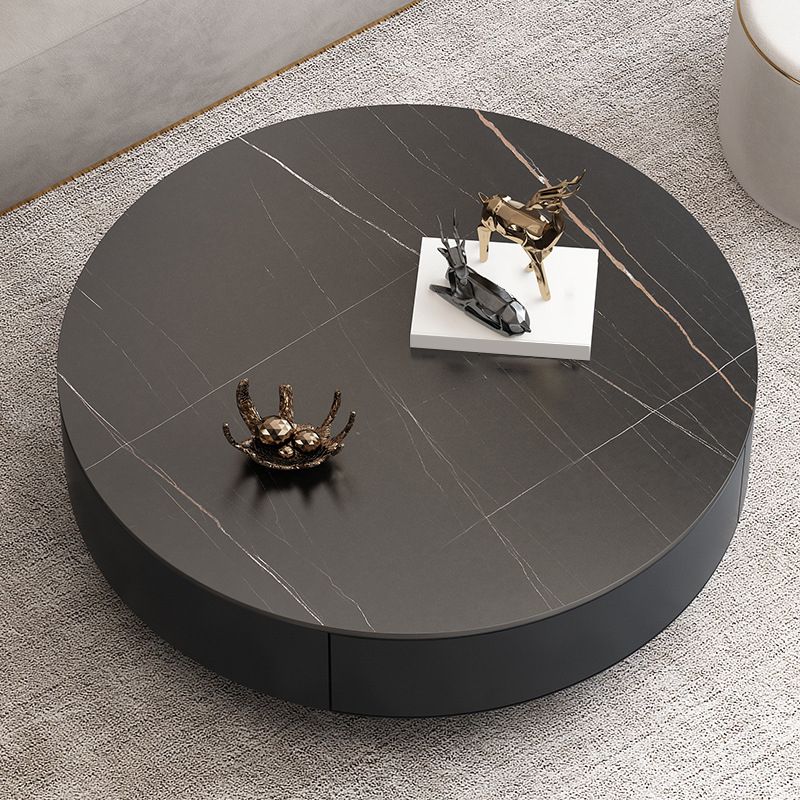 Pedestal and Frame Coffee Table Slate Bunching Tables with Drawers