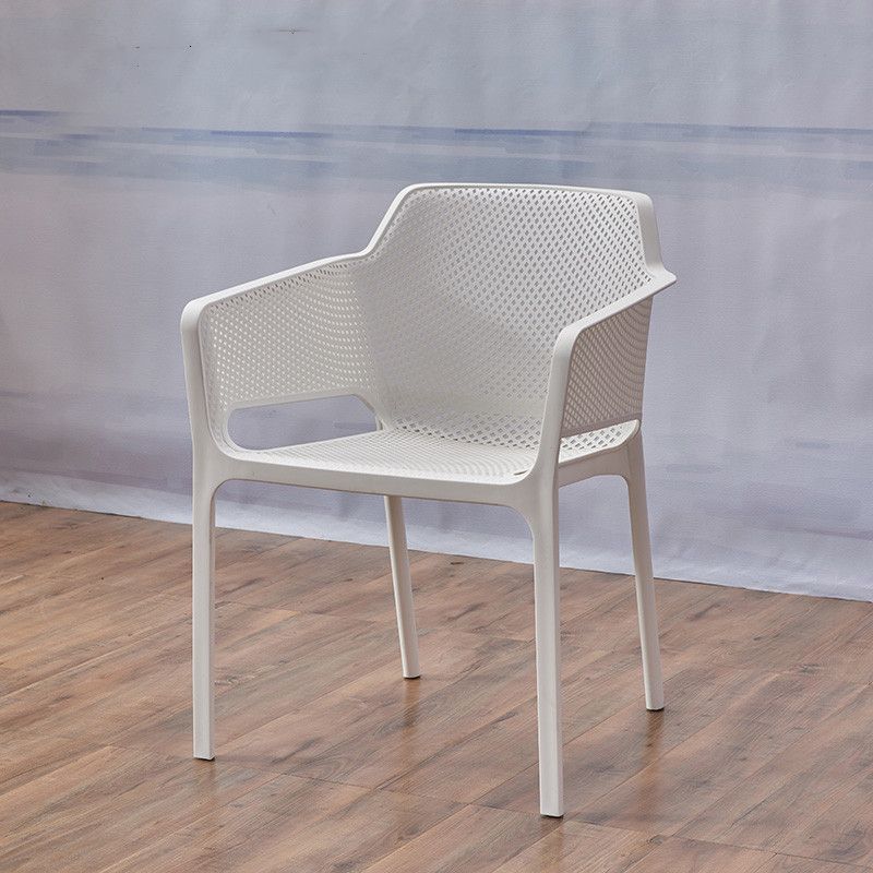 Sillas de comedor de plástico de estilo moderno, sillones de comedor apilables para cocina