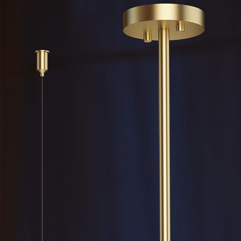 Contemporary Golden Ceiling Light LED Metal Kitchen Island Lighting for Dining Room