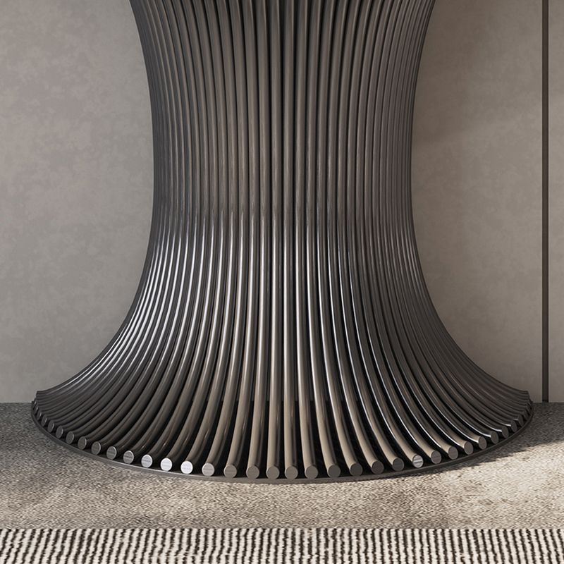 Glam Free Form Accent Table with Stainless Steel Bracket for Hall