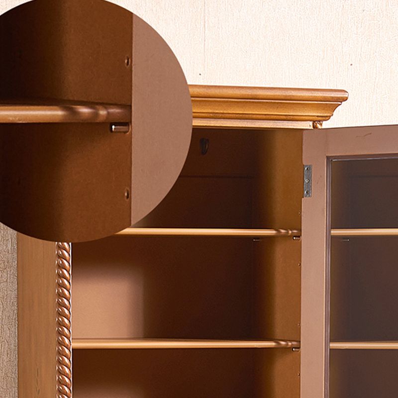 Coastal Cabinet with Hinged Door Wood Matte Finish Storage Cabinet