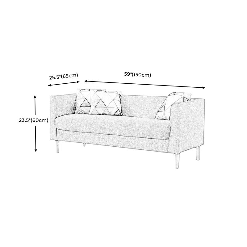 23.23 "H Tuxedo Arm Sofa met strakke achterbank voor woonkamer, appartement