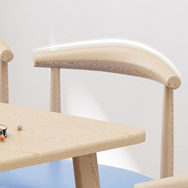 Moderna 1/4/7 Piezas Juego de comedor Rectángulo Mesa de comedor de madera artificial para comedor