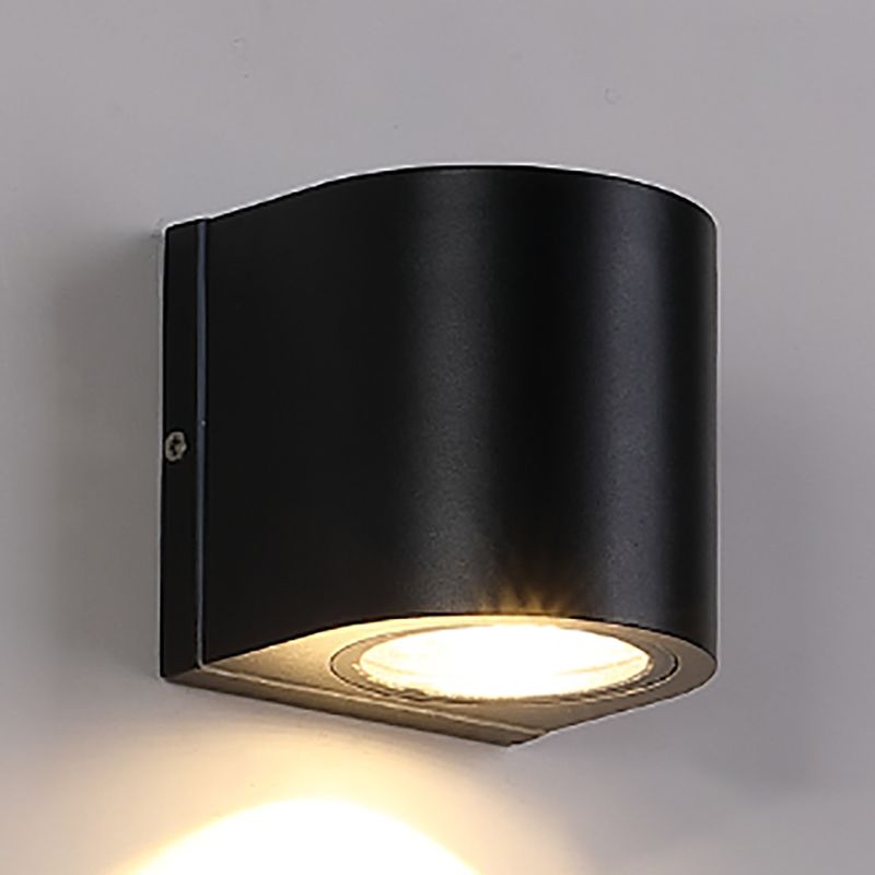 1 Light Geometric Wall Lights Modern Style Metal Wall Mounted Lamps