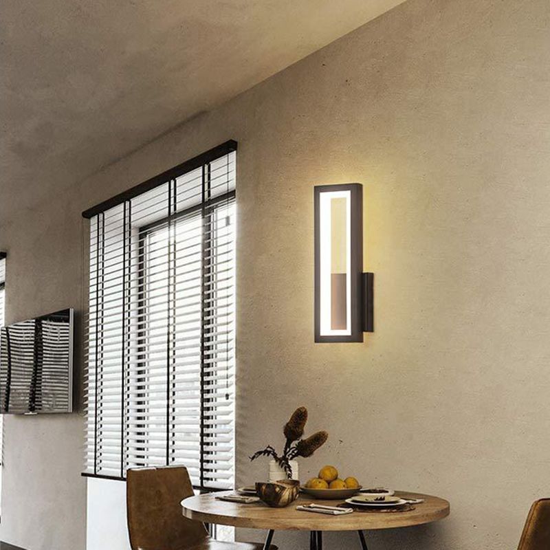 Forme carrée 1 éclairage mural clair