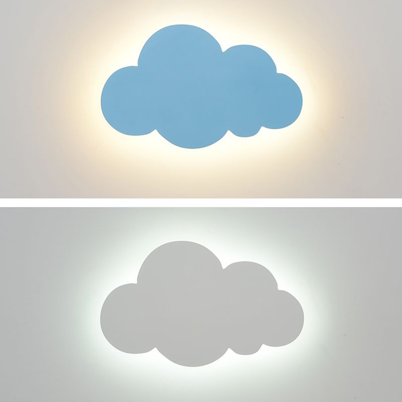 Cloud-shaped Wall Sconce Nordic Minimalist Style Iron 1 Light Sconces