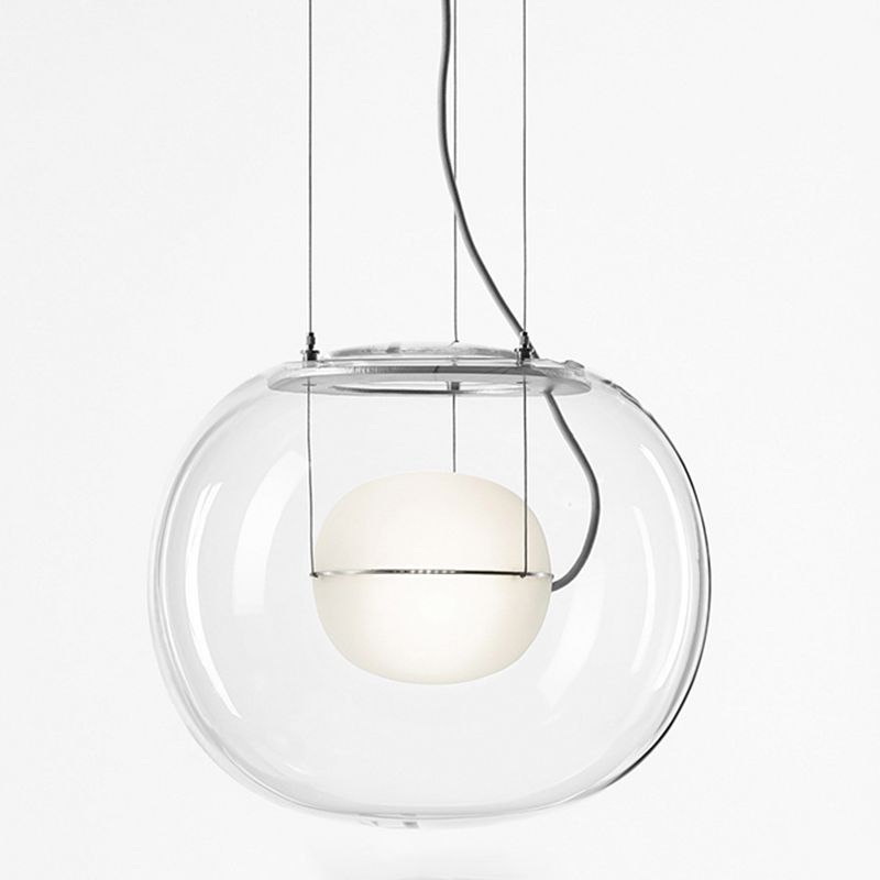 Nordic Glass Pendant Modern Dining Room Hanging Pendant Light with 1 Light