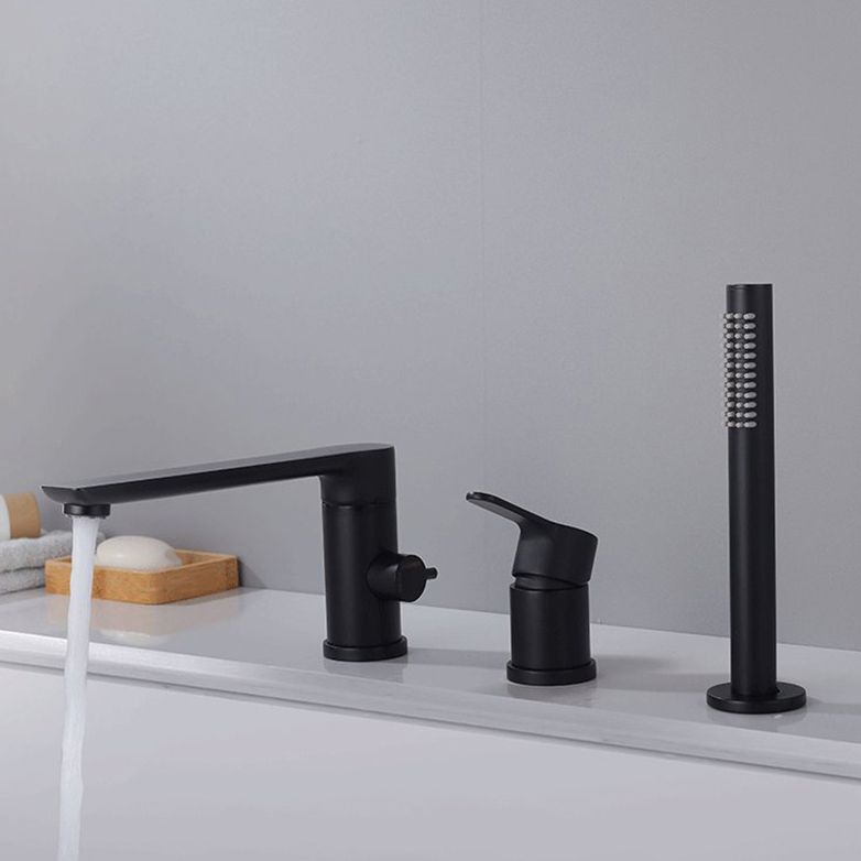 Modern Bathtub Faucet Solid Color Deck Mount Roman Tub Faucets