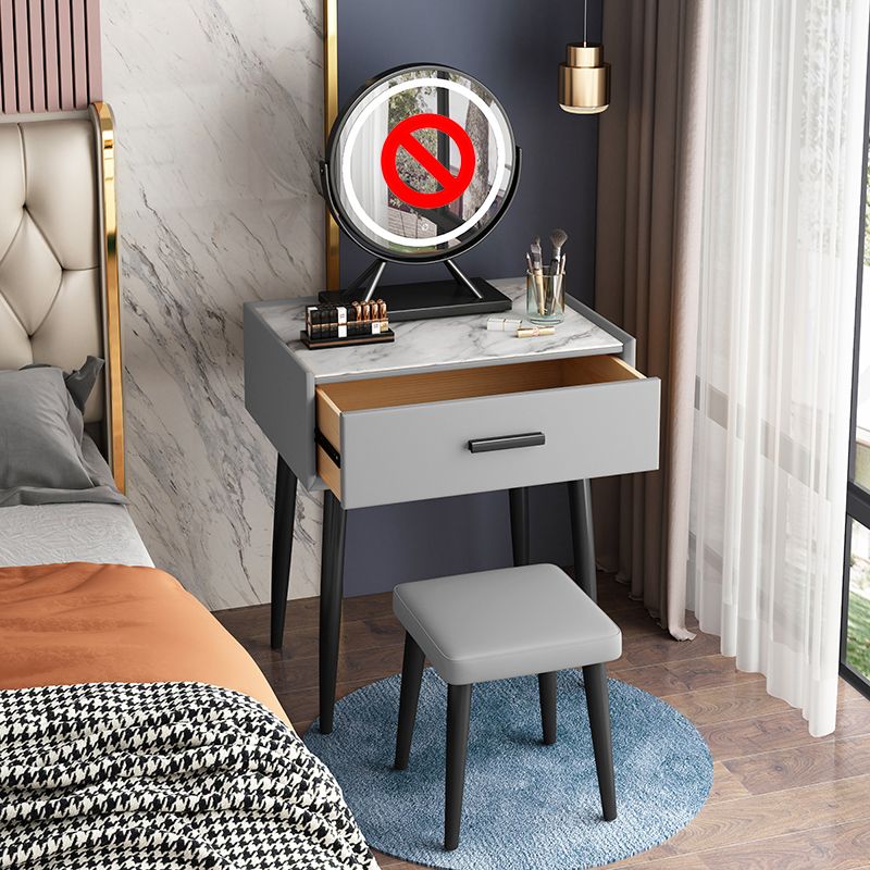 Contemporary Wooden Makeup Vanity Desk 1 Drawer Vanity Dressing Table