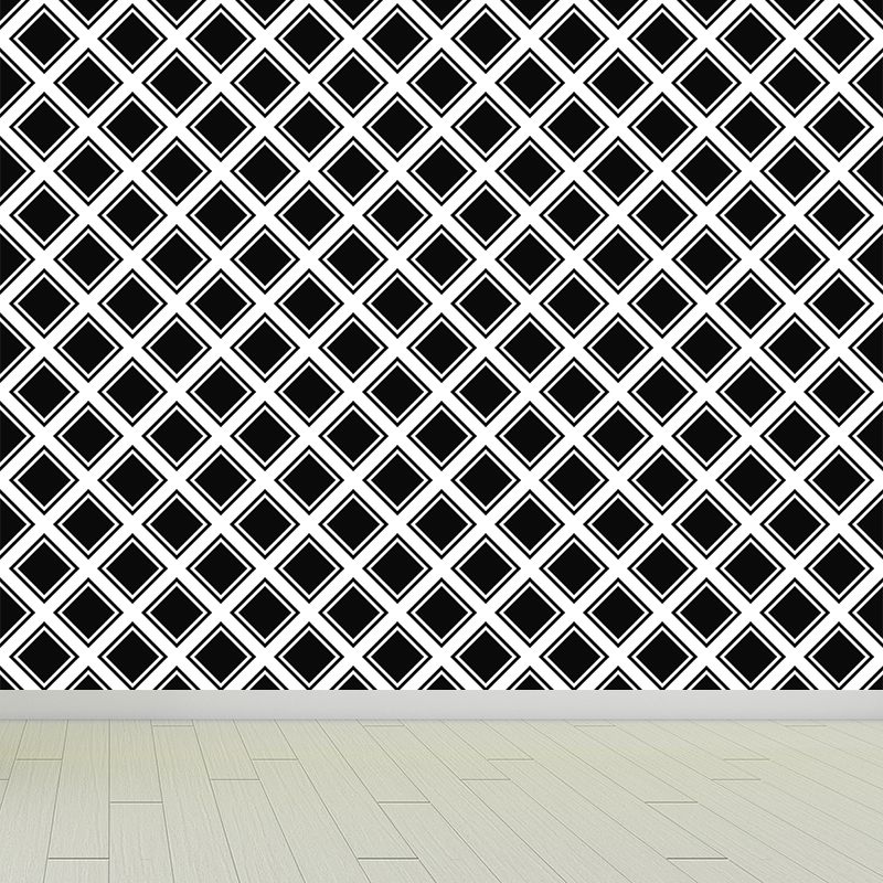 Contemporary Square Geometric Mural Wallpaper Illustration Multiple Sizes Available