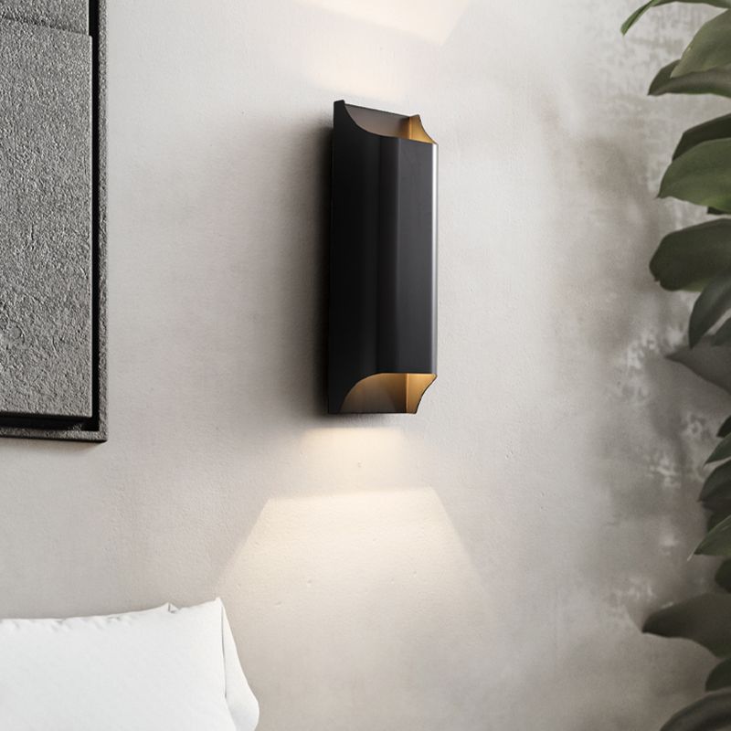 Modernism Wall Sconce Black Sconce Lighting with Copper for Hallway