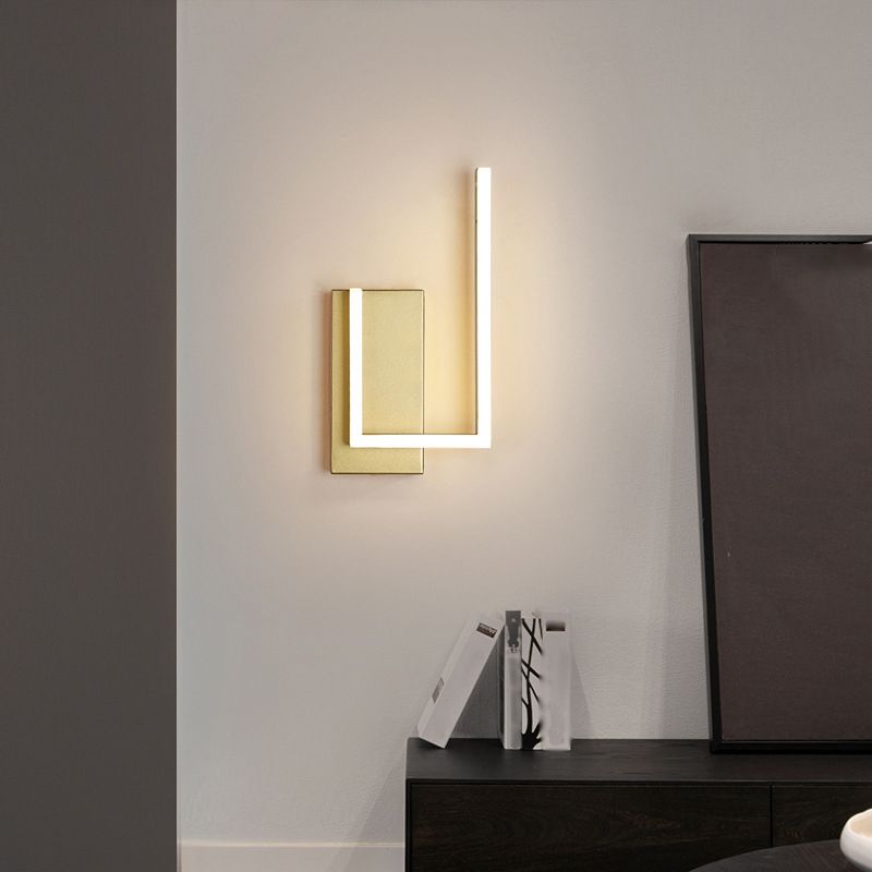 Modern Minimalist Minimalist Light Light Light Sconces Lampade a parete in metallo per soggiorno